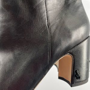 Black leather Sam Edelman high heel boots